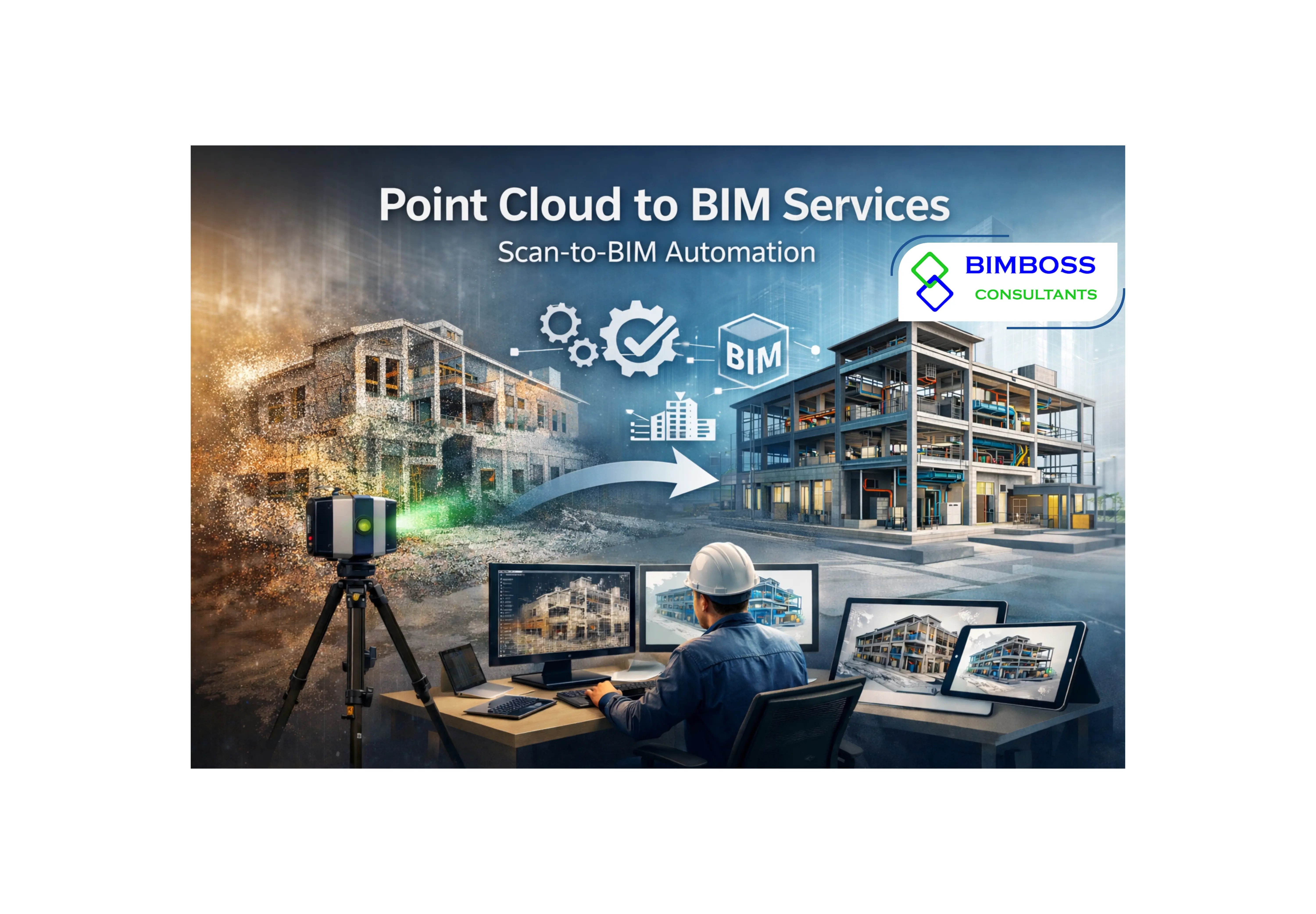Point Cloud to BIM Services with Scan-to-BIM Automation